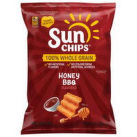 SunChips Whole Grain Snacks, Honey BBQ Flavored, 7 Ounce