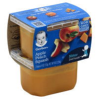 Gerber 2nd Foods Apple Peach Squash, 2 Each