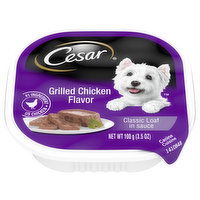 Cesar Canine Cuisine, Grilled Chicken Flavor, Classic Loaf in Sauce, 3.5 Ounce