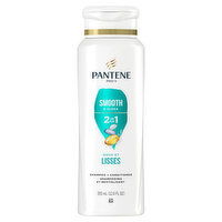 Pantene Pantene Smooth & Sleek 2-in-1 Shampoo & Contitioner, 12 Fluid ounce