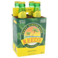 Reed's Craft Ginger Beer, All-Natural, Original, 4 Each