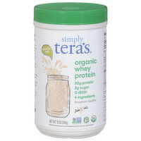 Simply Tera's Whey Protein, Organic, Bourbon Vanilla, 12 Ounce