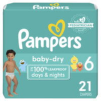 Pampers Baby Dry Baby Dry Diapers Size 6 21 Count, 21 Each