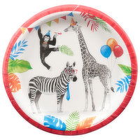 Party Creations Paper Plates, Party Animals, 8 Each