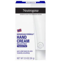 Neutrogena Norwegian Formula Glycerin-Rich Fragrance Free Hand Cream, 2 Ounce