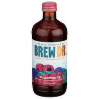 Brew Dr. Kombucha, Organic, Superberry, 14 Fluid ounce