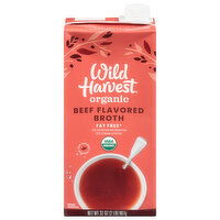 Wild Harvest Broth, Beef Flavored, 32 Ounce