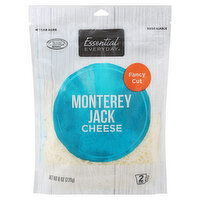 Essential Everyday Cheese, Monterey Jack, Fancy Cut, 8 Ounce