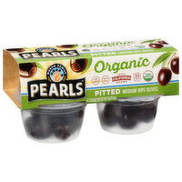 Pearls Olives, Organic, Medium Ripe, Pitted, 4 Each