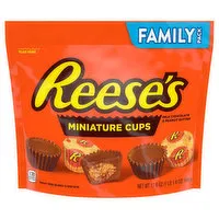 Reese's Miniature Cups, Milk Chocolate & Peanut Butter, Family Pack