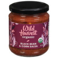 Wild Harvest Salsa, Black Bean & Corn, 16 Ounce