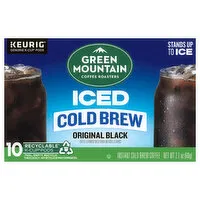 Green Mountain Coffee Roasters Coffee, Original Black, Instant, Cold Brew, Iced, 10 Each