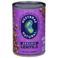Westbrae Natural Lentils, Organic, 15 Ounce