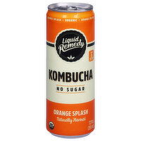 Liquid Remedy Kombucha, No Sugar, Orange Splash, 12 Fluid ounce