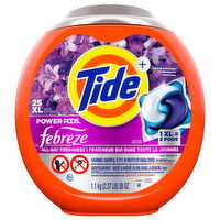 Tide + Febreze Power Pods Detergent, Spring & Renewal, Pacs, 25 Each