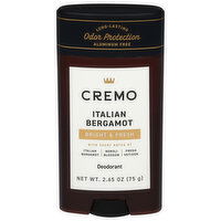 Cremo Bright & Fresh Italian Bergamot Deodorant, 2.65 Ounce