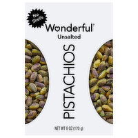 Wonderful No Shells Unsalted Pistachios, 6 Ounce