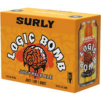 Surly Logic Bomb, Juicy Pale Ale, 12 Pack, 144 Fluid ounce