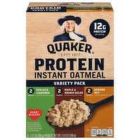 Quaker Oatmeal, Instant, Protein, Maple & Brown Sugar, 6 Each