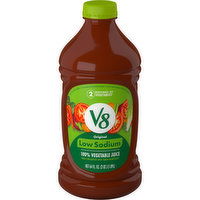 V8® Low Sodium Original 100% Vegetable Juice, 64 Fluid ounce