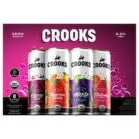 Crooks Brewed Cocktails, Assorted, 8 Each