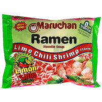 Maruchan Ramen Noodle Soup, Lime Chili Shrimp Flavor, 3 Ounce