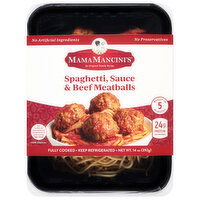 MamaMancini's Spaghetti Sauce & Beef Meatballs, 14 Ounce