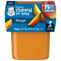 Gerber Natural for Baby Mango, Sitter 2nd Foods, 2 Pack, 2 Each