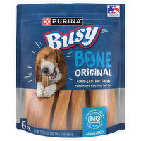 Busy Bone Small/Medium Original Dog Treats, 6 Each