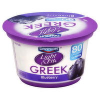 Light & Fit Yogurt, Greek, Nonfat, Blueberry, 5.3 Ounce