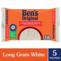 Ben's Original Parboiled Rice, Original, Enriched, Long Grain White, 5 Pound