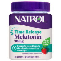 Natrol Time Release Gummies Strawberry Flavor 10 mg Melatonin, 35 Each