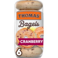 Thomas' Cranberry Bagels, 6 count, 19 oz, 6 Each