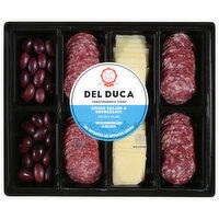 Del Duca Genoa Salami & Sopressata, with Provolone & Olives, 12 Ounce