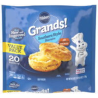 Pillsbury Grands! Biscuits, Southern Style, Value Pack, 20 Each