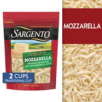 SARGENTO Off the Block Sargento® Shredded Mozzarella Natural Cheese, Traditional Cut, 8 oz.