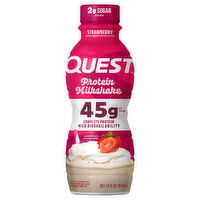 Quest Protein Milkshake, Strawberry, 14 Fluid ounce