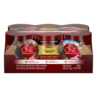 Purina One SmartBlend True Instinct Dog Food, Turkey & Venison/Chicken & Duck, Classic Ground, Variety Pack, 6 Each