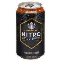 Starbucks Nitro Cold Brew Coffee Drink, Premium, Sweet, Dark Caramel, 9.6 Ounce