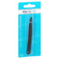 Equaline Tweezers, Slant/Point Tip, Deluxe, 1 Each