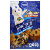 Pillsbury Muffin Mix, Blueberry, 7 Ounce