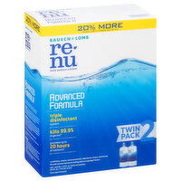 ReNu Multi-Purpose Solution, Advanced Formula,  Twin Pack, 2 Each