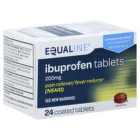 Equaline Ibuprofen, 200 mg, Coated Tablets, 24 Each