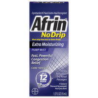 Afrin Nasal Decongestant, Extra Moisturizing, Pump Mist, 0.5 Fluid ounce