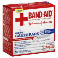 Band-Aid Gauze Pads, Medium, 10 Each