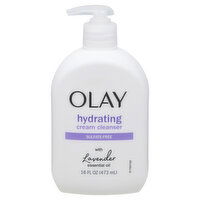 Olay Cream Cleanser, Hydrating, Sulfate Free, Lavender, 16 Fluid ounce