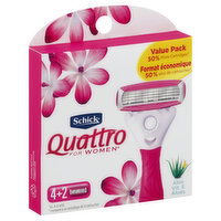 Schick Quattro for Women Cartridges, 6 Each