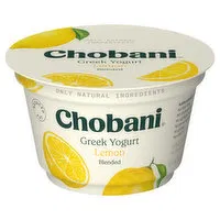 Chobani Yogurt, Greek, Blended, Lemon, 5.3 Ounce