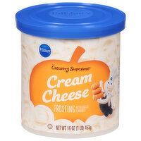 Pillsbury Creamy Supreme Frosting, Cream Cheese, 16 Ounce