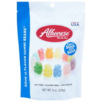 Albanese World's Best Gummi Bears, 12 Flavor, Sour, 8 Ounce